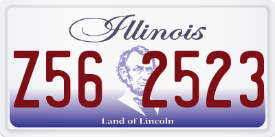 IL license plate Z562523