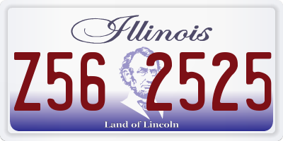 IL license plate Z562525