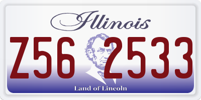 IL license plate Z562533
