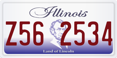 IL license plate Z562534