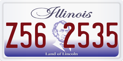 IL license plate Z562535