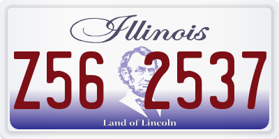 IL license plate Z562537