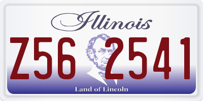 IL license plate Z562541