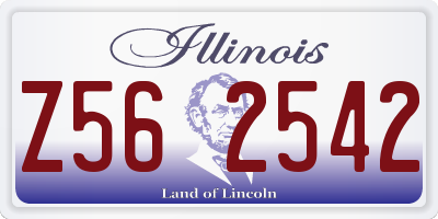 IL license plate Z562542