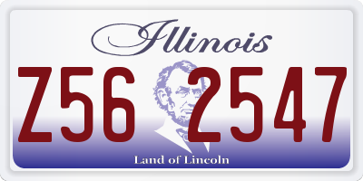 IL license plate Z562547
