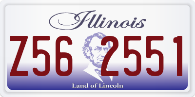 IL license plate Z562551