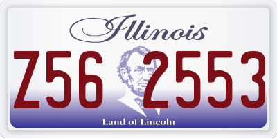 IL license plate Z562553