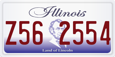 IL license plate Z562554