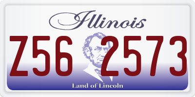 IL license plate Z562573