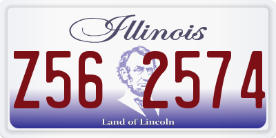 IL license plate Z562574