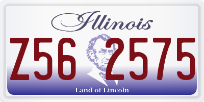 IL license plate Z562575