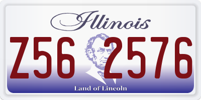 IL license plate Z562576