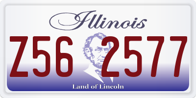 IL license plate Z562577