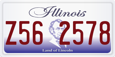 IL license plate Z562578