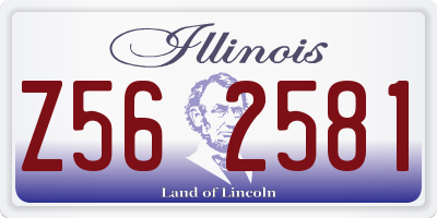 IL license plate Z562581