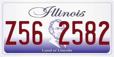 IL license plate Z562582