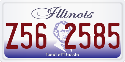 IL license plate Z562585