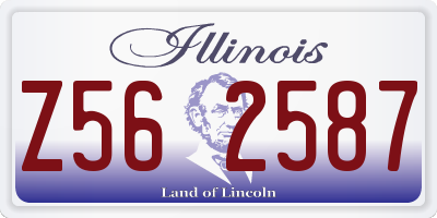 IL license plate Z562587
