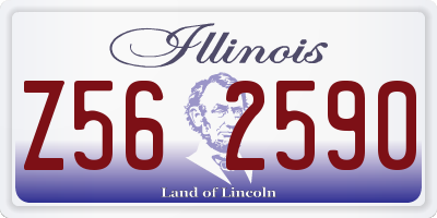 IL license plate Z562590