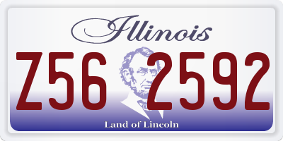 IL license plate Z562592