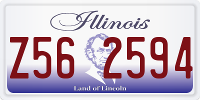 IL license plate Z562594