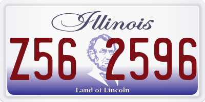 IL license plate Z562596