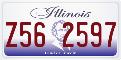 IL license plate Z562597