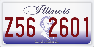 IL license plate Z562601