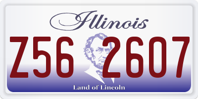 IL license plate Z562607
