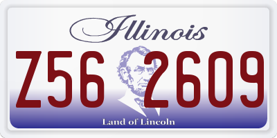 IL license plate Z562609