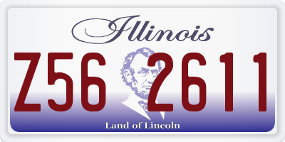 IL license plate Z562611