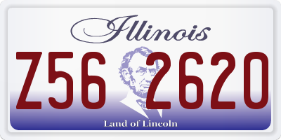 IL license plate Z562620
