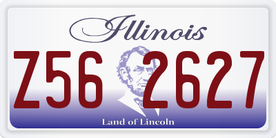 IL license plate Z562627