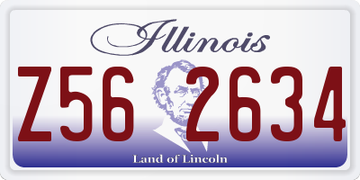 IL license plate Z562634