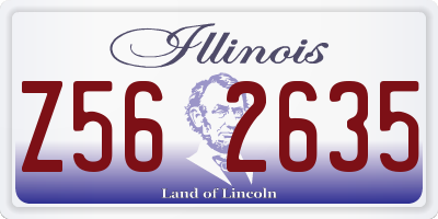 IL license plate Z562635