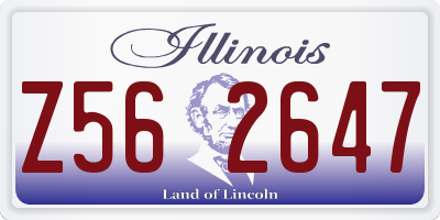 IL license plate Z562647