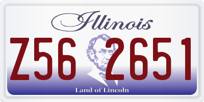 IL license plate Z562651