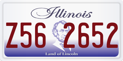 IL license plate Z562652