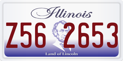 IL license plate Z562653