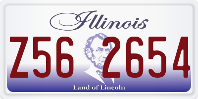 IL license plate Z562654