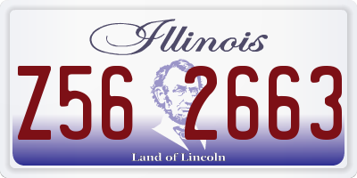 IL license plate Z562663