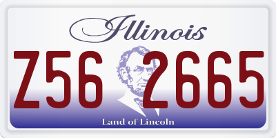 IL license plate Z562665