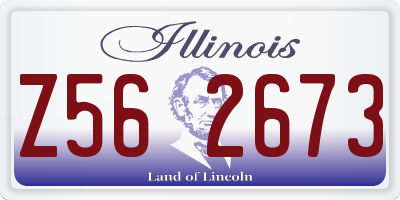 IL license plate Z562673