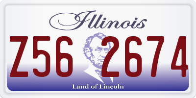 IL license plate Z562674