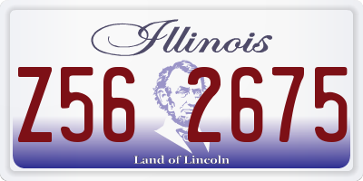 IL license plate Z562675