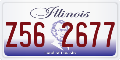 IL license plate Z562677