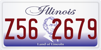 IL license plate Z562679