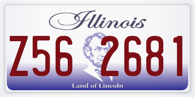 IL license plate Z562681