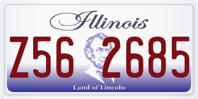 IL license plate Z562685
