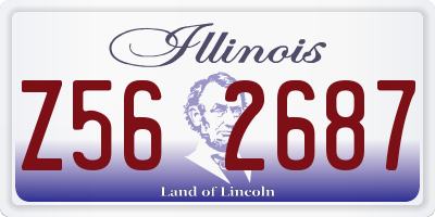 IL license plate Z562687